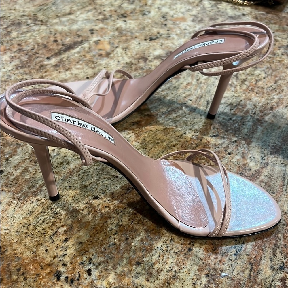 Charles David Pink Stiletto Heels - Picture 2 of 4